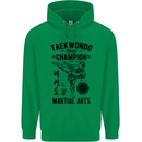 Taekwondo World Champion Martial Arts MMA Childrens Kids Hoodie Irish Green