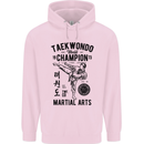 Taekwondo World Champion Martial Arts MMA Childrens Kids Hoodie Light Pink