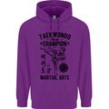 Taekwondo World Champion Martial Arts MMA Childrens Kids Hoodie Purple