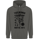 Taekwondo World Champion Martial Arts MMA Childrens Kids Hoodie Storm Grey