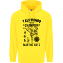Taekwondo World Champion Martial Arts MMA Childrens Kids Hoodie Yellow