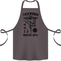 Taekwondo World Champion Martial Arts MMA Cotton Apron 100% Organic Dark Grey