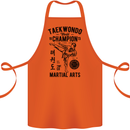 Taekwondo World Champion Martial Arts MMA Cotton Apron 100% Organic Orange