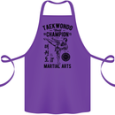 Taekwondo World Champion Martial Arts MMA Cotton Apron 100% Organic Purple