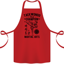 Taekwondo World Champion Martial Arts MMA Cotton Apron 100% Organic Red