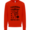 Taekwondo World Champion Martial Arts MMA Kids Sweatshirt Jumper Bright Red