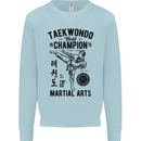 Taekwondo World Champion Martial Arts MMA Kids Sweatshirt Jumper Light Blue