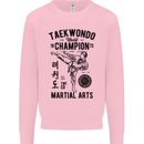 Taekwondo World Champion Martial Arts MMA Kids Sweatshirt Jumper Light Pink