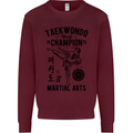Taekwondo World Champion Martial Arts MMA Kids Sweatshirt Jumper Maroon