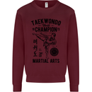 Taekwondo World Champion Martial Arts MMA Kids Sweatshirt Jumper Maroon