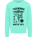 Taekwondo World Champion Martial Arts MMA Kids Sweatshirt Jumper Peppermint