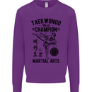 Taekwondo World Champion Martial Arts MMA Kids Sweatshirt Jumper Purple