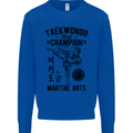 Taekwondo World Champion Martial Arts MMA Kids Sweatshirt Jumper Royal Blue