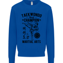 Taekwondo World Champion Martial Arts MMA Kids Sweatshirt Jumper Royal Blue