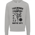 Taekwondo World Champion Martial Arts MMA Kids Sweatshirt Jumper Sports Grey