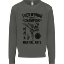 Taekwondo World Champion Martial Arts MMA Kids Sweatshirt Jumper Storm Grey
