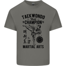 Taekwondo World Champion Martial Arts MMA Kids T-Shirt Childrens Charcoal