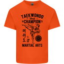 Taekwondo World Champion Martial Arts MMA Kids T-Shirt Childrens Orange