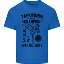 Taekwondo World Champion Martial Arts MMA Kids T-Shirt Childrens Royal Blue