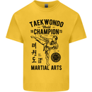 Taekwondo World Champion Martial Arts MMA Kids T-Shirt Childrens Yellow
