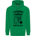 Taekwondo World Champion Martial Arts MMA Mens 80% Cotton Hoodie Irish Green