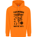 Taekwondo World Champion Martial Arts MMA Mens 80% Cotton Hoodie Orange