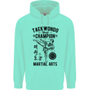 Taekwondo World Champion Martial Arts MMA Mens 80% Cotton Hoodie Peppermint