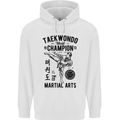 Taekwondo World Champion Martial Arts MMA Mens 80% Cotton Hoodie White