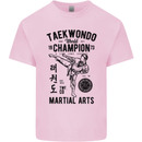 Taekwondo World Champion Martial Arts MMA Mens Cotton T-Shirt Tee Top Light Pink