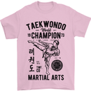 Taekwondo World Champion Martial Arts MMA Mens T-Shirt Cotton Gildan Light Pink