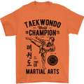 Taekwondo World Champion Martial Arts MMA Mens T-Shirt Cotton Gildan Orange