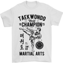 Taekwondo World Champion Martial Arts MMA Mens T-Shirt Cotton Gildan White