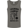 Taekwondo World Champion Martial Arts MMA Mens Vest Tank Top Charcoal