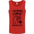 Taekwondo World Champion Martial Arts MMA Mens Vest Tank Top Red