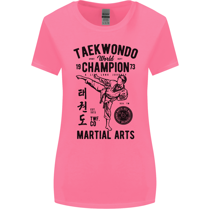 Taekwondo World Champion Martial Arts MMA Womens Wider Cut T-Shirt Azalea
