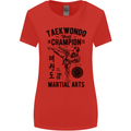 Taekwondo World Champion Martial Arts MMA Womens Wider Cut T-Shirt Red