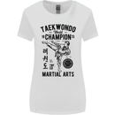 Taekwondo World Champion Martial Arts MMA Womens Wider Cut T-Shirt White