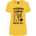 Taekwondo World Champion Martial Arts MMA Womens Wider Cut T-Shirt Yellow