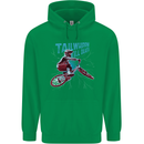 Tailwhippin BMX Cycling Bicycle Childrens Kids Hoodie Irish Green