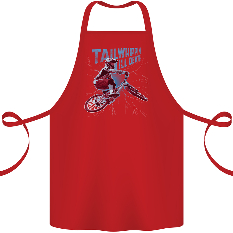 Tailwhippin BMX Cycling Bicycle Cotton Apron 100% Organic Red