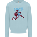 Tailwhippin BMX Cycling Bicycle Kids Sweatshirt Jumper Light Blue