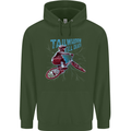Tailwhippin BMX Cycling Bicycle Mens 80% Cotton Hoodie Forest Green