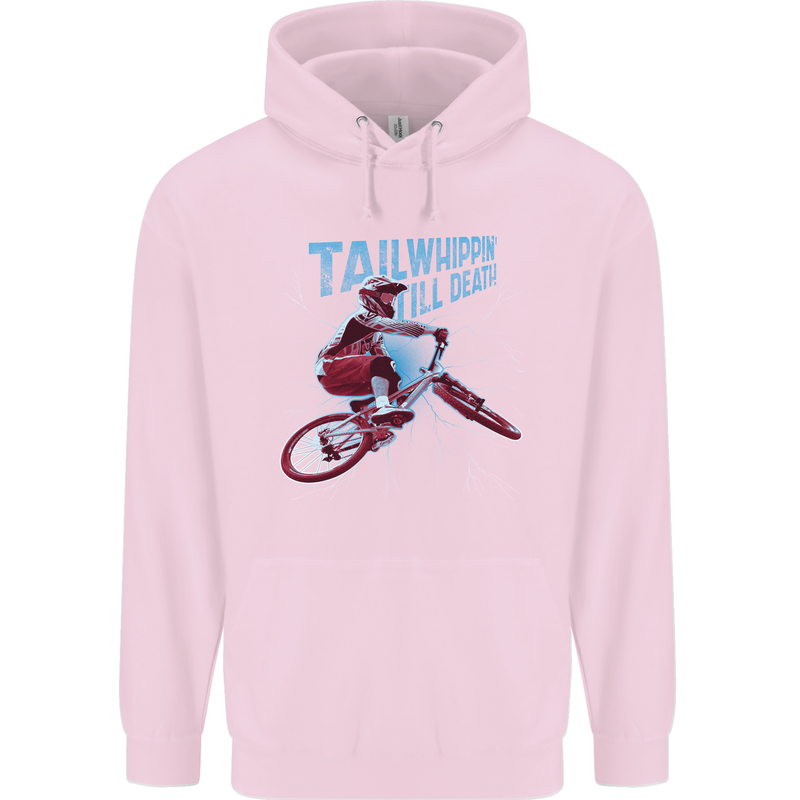 Tailwhippin BMX Cycling Bicycle Mens 80% Cotton Hoodie Light Pink