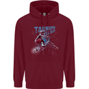 Tailwhippin BMX Cycling Bicycle Mens 80% Cotton Hoodie Maroon