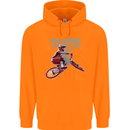Tailwhippin BMX Cycling Bicycle Mens 80% Cotton Hoodie Orange