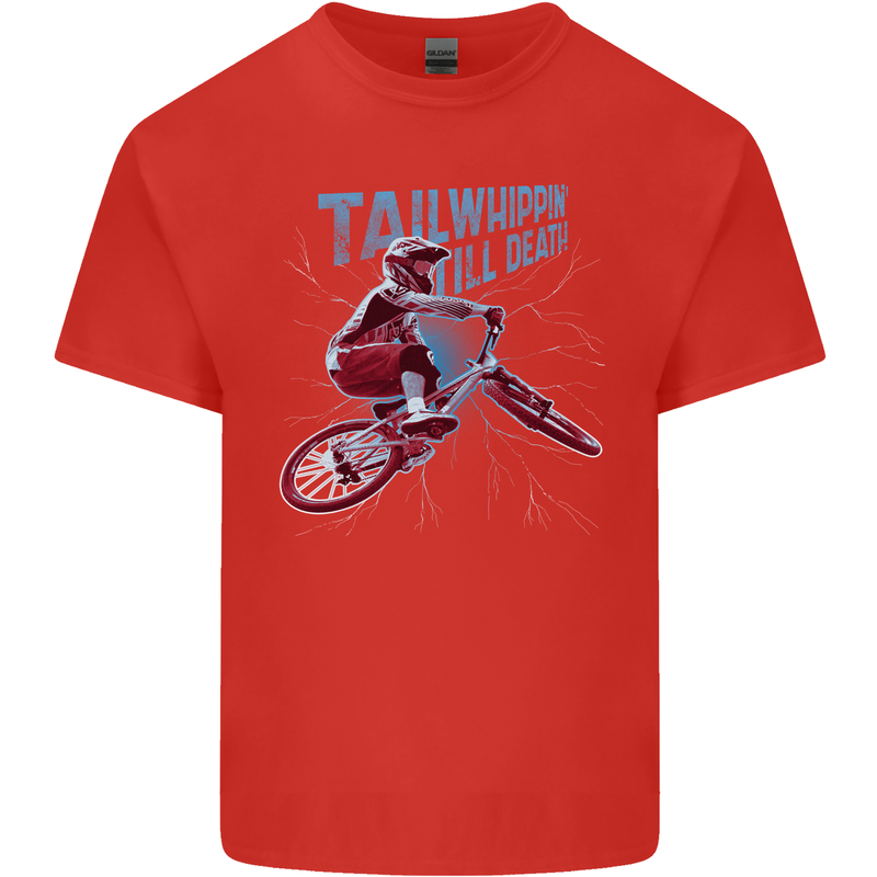 Tailwhippin BMX Cycling Bicycle Mens Cotton T-Shirt Tee Top Red