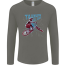 Tailwhippin BMX Cycling Bicycle Mens Long Sleeve T-Shirt Charcoal