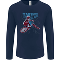 Tailwhippin BMX Cycling Bicycle Mens Long Sleeve T-Shirt Navy Blue