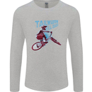 Tailwhippin BMX Cycling Bicycle Mens Long Sleeve T-Shirt Sports Grey