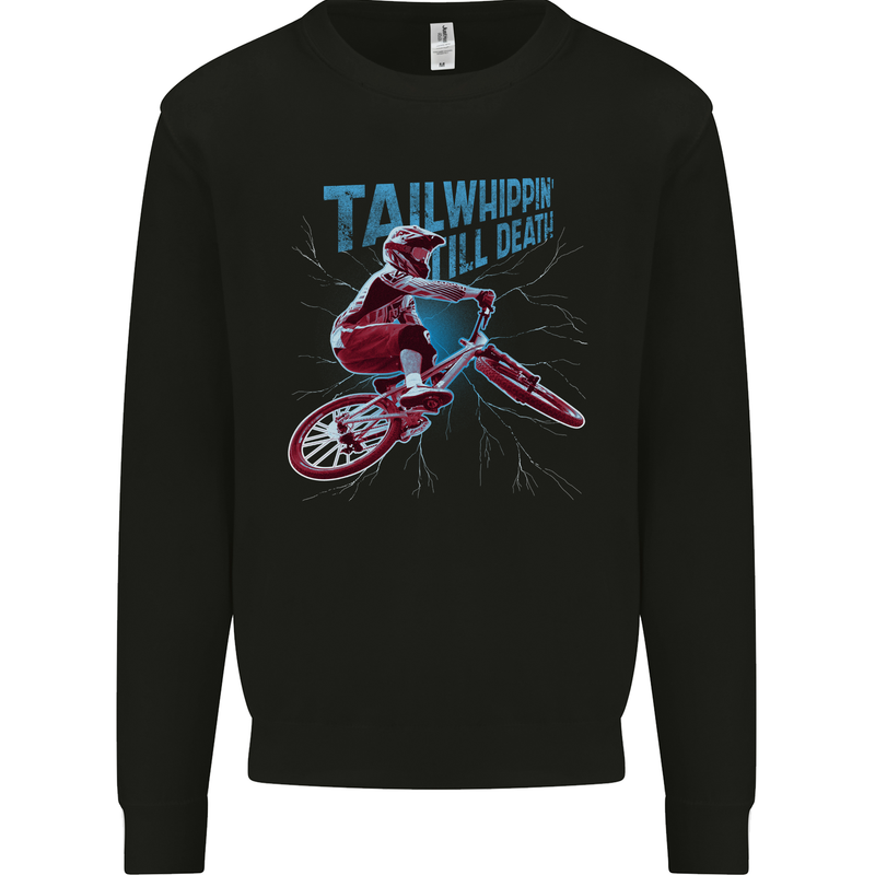 Tailwhippin BMX Cycling Bicycle Mens Sweatshirt Jumper Black